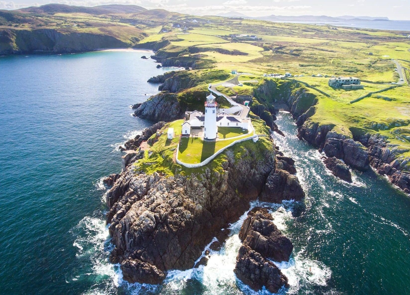 Aerial view of Fanad Head Lighthouse